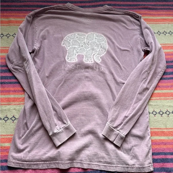 ❕EUC❕Ivory Ella Long Sleeve Tees Set - Picture 6 of 8